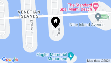 Map of 114 1st Rivo Alto Ter, Miami Beach FL, 33139