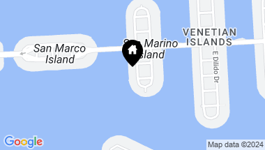 Map of 100 W San Marino Dr, Miami Beach FL, 33139