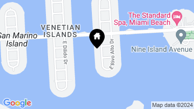 Map of 108 W Rivo Alto Dr, Miami Beach FL, 33139