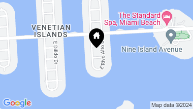 Map of 115 1st Rivo Alto Ter, Miami Beach FL, 33139
