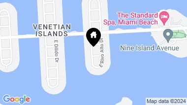 Map of 107 W Rivo Alto Dr, Miami Beach FL, 33139