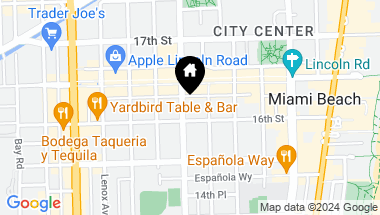 Map of 1615 Meridian Ave # 503, Miami Beach FL, 33139