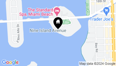 Map of 9 Island Ave # T4, Miami Beach FL, 33139