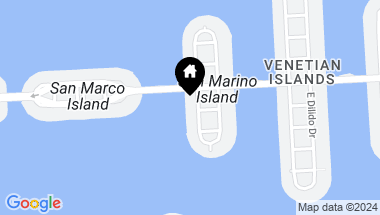 Map of 206 W San Marino Dr, Miami Beach FL, 33139
