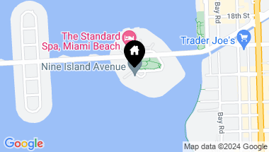 Map of 9 Island Ave # 1402, Miami Beach FL, 33139