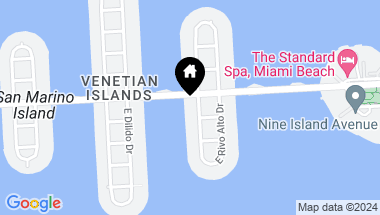 Map of 214 W Rivo Alto Dr, Miami Beach FL, 33139