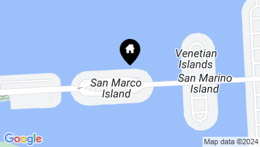 Map of 1379 N Venetian Way, Miami FL, 33139