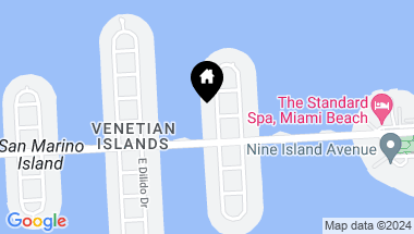 Map of 300 W Rivo Alto Dr, Miami Beach FL, 33139
