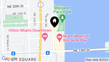 Map of 1750 N Bayshore Dr # 2704, Miami FL, 33132