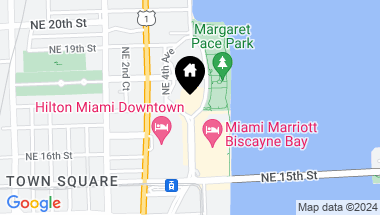 Map of 1750 N Bayshore Drive 4108, Miami FL, 33132