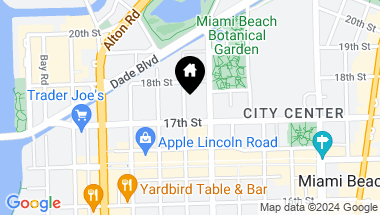 Map of 1729 Jefferson Ave, Miami Beach FL, 33139