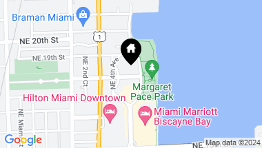 Map of 1800 N Bayshore Dr # 2105, Miami FL, 33132