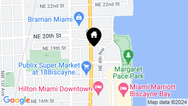 Map of 1825 Biscayne Blvd, Miami FL, 33132