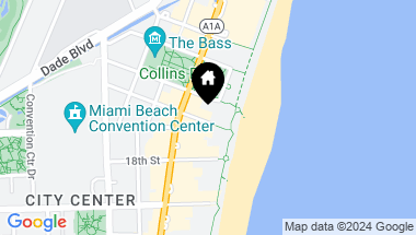 Map of 101 20th St # 2707, Miami Beach FL, 33139
