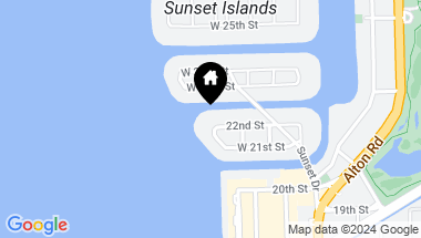 Map of 1649 W 22nd St, Miami Beach FL, 33140