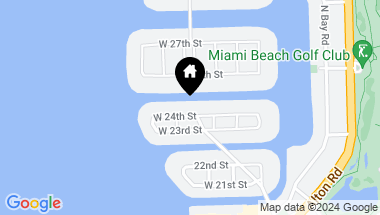 Map of 1727 W 24th St, Miami Beach FL, 33140