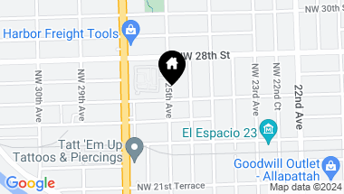 Map of 2601 NW 25th Ave, Miami FL, 33142