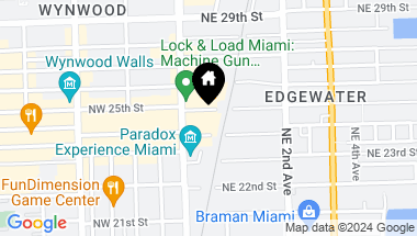 Map of 42 NE 25 ST, Miami FL, 33137