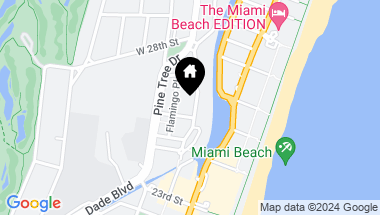 Map of 2520 Flamingo Dr, Miami Beach FL, 33140