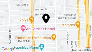 Map of 2835 NW 11th Ave, Miami FL, 33127