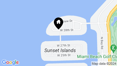 Map of 2770 Sunset Dr, Miami Beach FL, 33140
