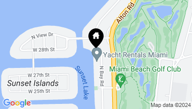 Map of 2700 N Bay Rd, Miami Beach FL, 33140