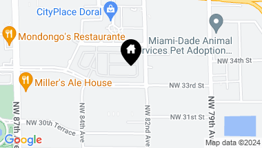 Map of 8225 NW 33rd Ter, Doral FL, 33122