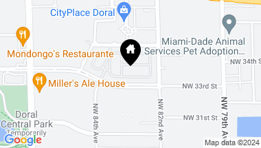 Map of 8275 NW 33rd Ter, Doral FL, 33122