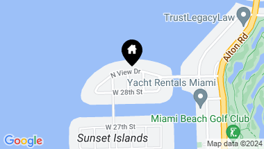 Map of 1550 N View Dr, Miami Beach FL, 33140