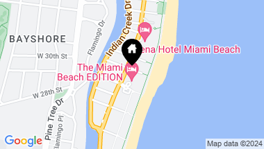 Map of 2901 E Collins Ave # 1602, Miami Beach FL, 33140