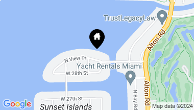 Map of 1415 N View Dr, Miami Beach FL, 33140