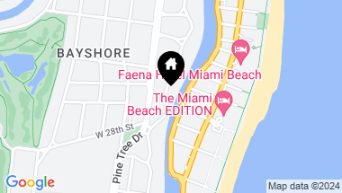 Map of 2901 Flamingo Dr, Miami Beach FL, 33140