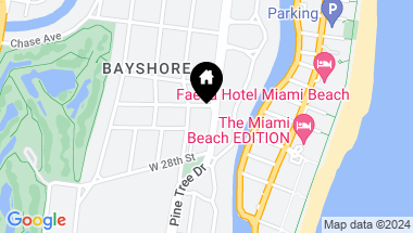 Map of 2870 Pine Tree Dr # 3, Miami Beach FL, 33140