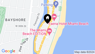 Map of 3030 Collins Ave # 1F, Miami Beach FL, 33140