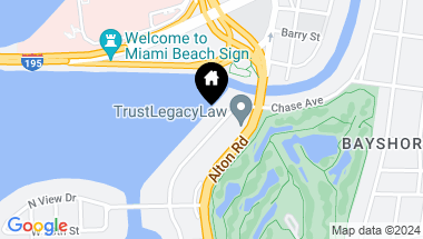 Map of 3100 N Bay Rd, Miami Beach FL, 33140