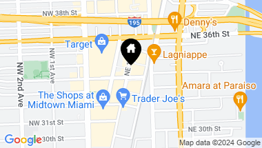 Map of 121 NE 34th St # 2609, Miami FL, 33137