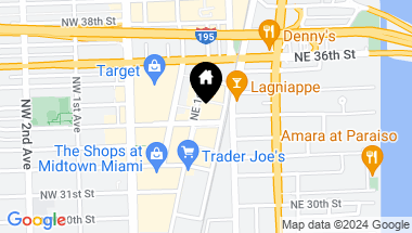 Map of 121 NE 34th St # 1616, Miami FL, 33137
