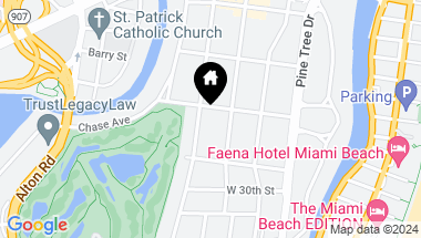 Map of 3175 Prairie Ave, Miami Beach FL, 33140