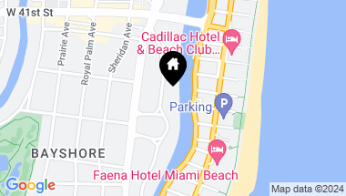 Map of 3541 Flamingo Dr, Miami Beach FL, 33140