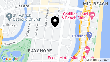 Map of 3471 Sheridan Ave, Miami Beach FL, 33140
