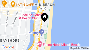 Map of 3801 E Collins Ave # 1106, Miami Beach FL, 33140