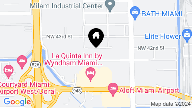 Map of 7355 NW 41st St, Miami FL, 33166