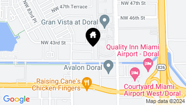 Map of 4496 NW 80th Ave, Doral FL, 33166