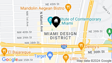 Map of Healthy Cafeteria Bakery For Sale in Miami Design District, Miami FL, 33137