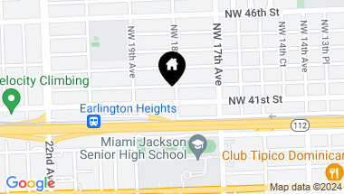 Map of 4112 NW 18th Ave, Miami FL, 33142