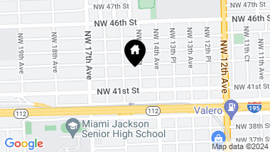 Map of 1457 NW 42nd St, Miami FL, 33142