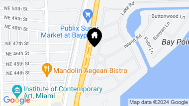 Map of 4550 Bay Point Rd, Miami FL, 33137