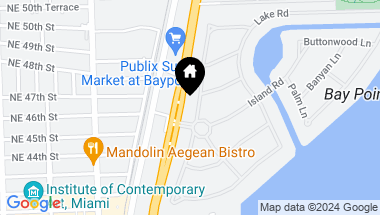 Map of 4560 Bay Point Rd, Miami FL, 33137