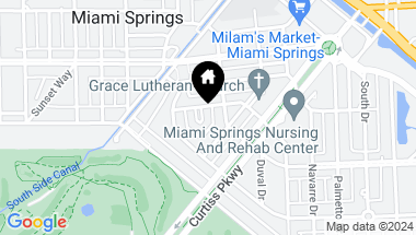 Map of 334 Azure Way, Miami Springs FL, 33166