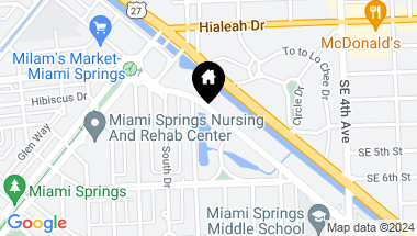 Map of 30 S Royal Poinciana Blvd, Miami Springs FL, 33166